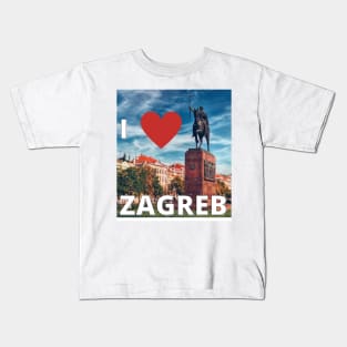 I love Zagreb Kids T-Shirt